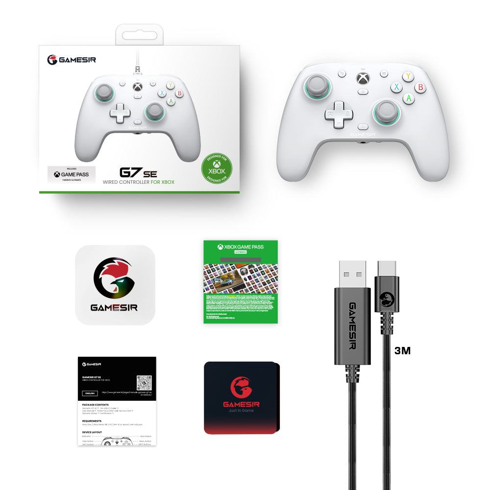 GameSirz G7 SE Wired Controller for Xbox - White - GameSirz