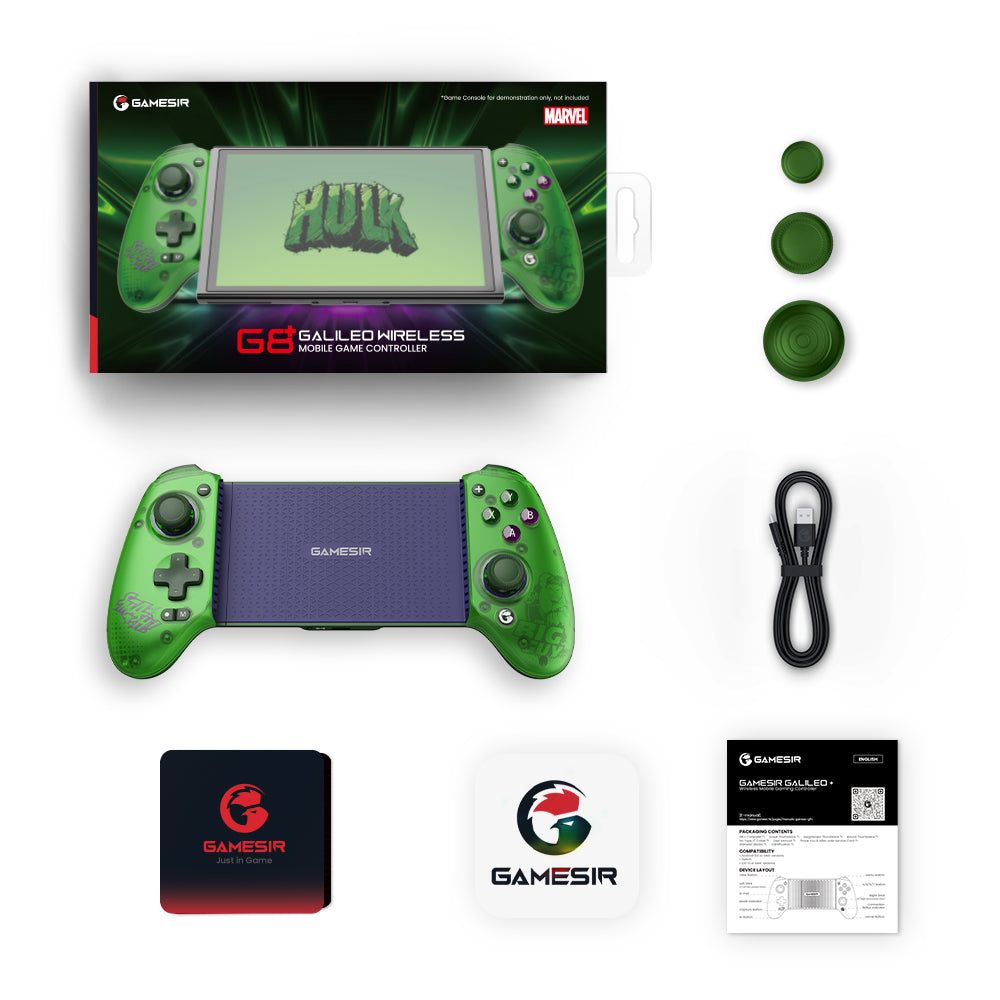 GameSirz G8 Plus Hulk Edition Bluetooth Mobile Gaming Controller - GameSirz