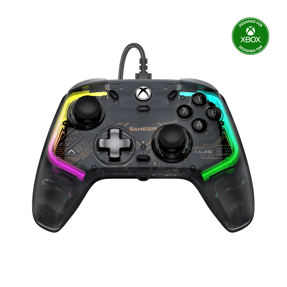GameSirz Kaleid Wired Transparent RGB Gaming Controller for Xbox - GameSirz