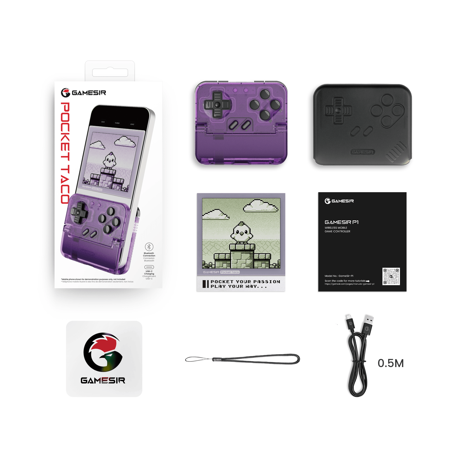 GameSirz Pocket Taco -Voltage Purple - GameSirz
