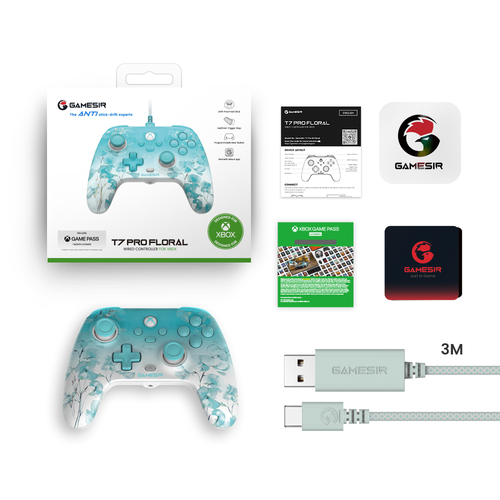 GameSirz T7 Pro Floral Wired Controller for Xbox - GameSirz