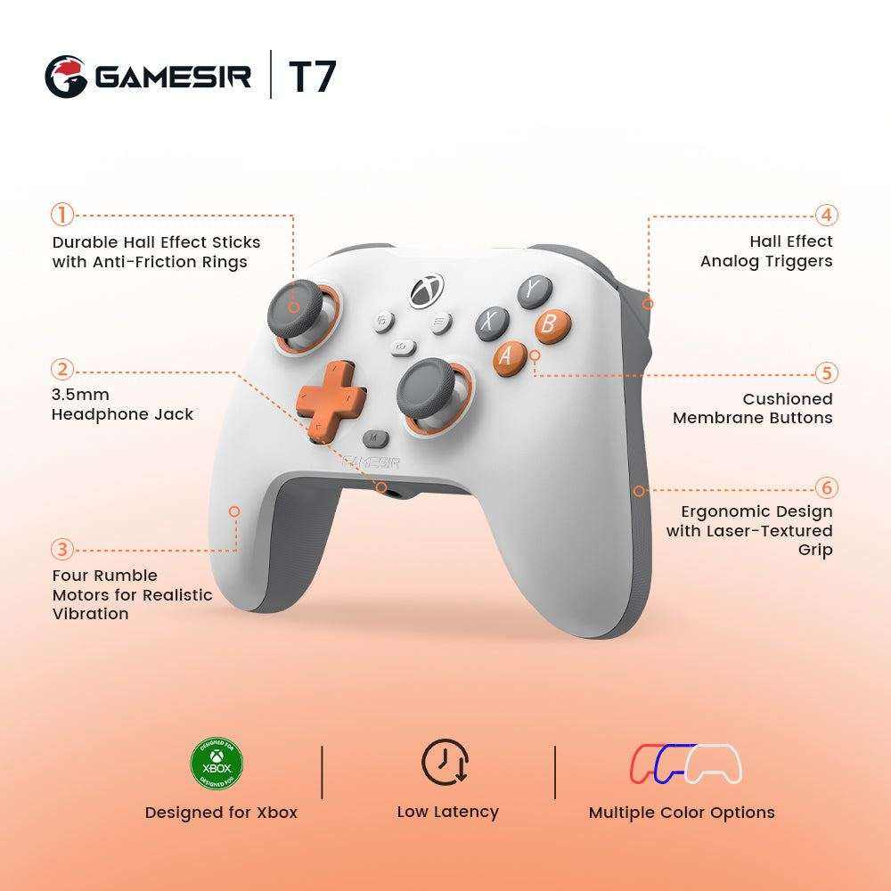 GameSirz T7 Xbox Wired Controller - White - GameSirz